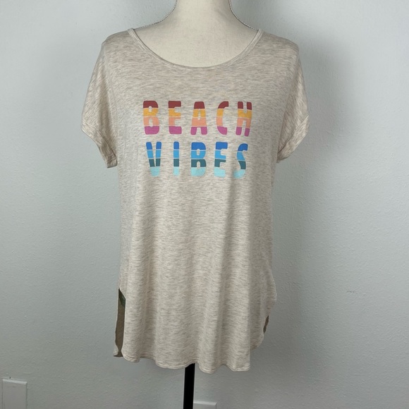 True Self brand Beach Vibes tee shirt - Picture 1 of 4